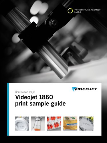 Print Sample Guide: Videojet 1860