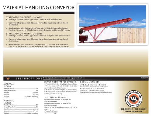 MATERIAL HANDLING CONVEYOR