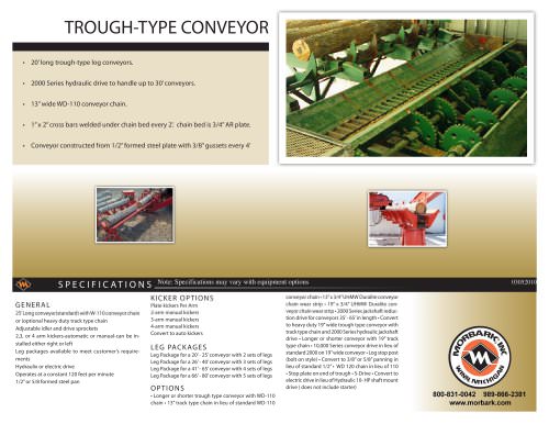 through type conveyor