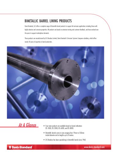 Bimetallic Barrel Lining Products