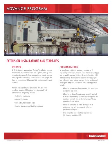 Extrusion Installations & Start-ups