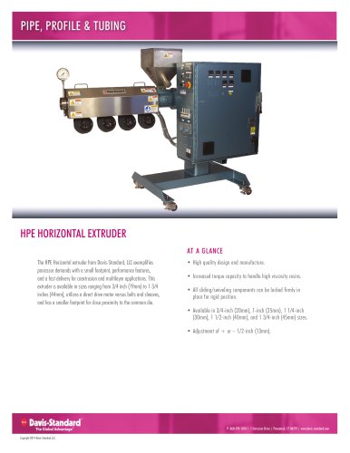 HPE Horizontal Extruders