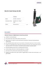 Electric Hand Pumps AX-400