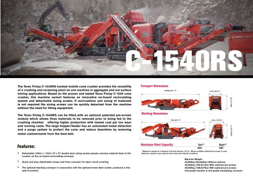 Terex® Finlay C-1540RS