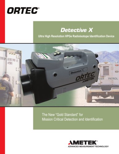 Detective X Ultra High Resolution HPGe Radioisotope Identification Device