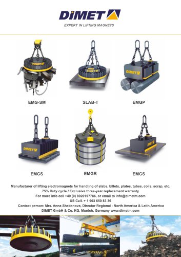 DIMET scrap magnets data sheet