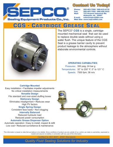 CGS - CARTRIDGE GREASE SEAL