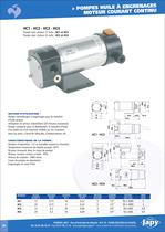 DC Gear pumps for oil: HC1 HC2 HC3 HC4
