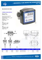 Mechanical flow meter for hydrocarbon: K33 - K44