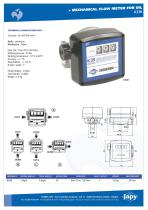 Mechanical flow meter for oil: K33H