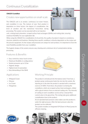 OMVE CRA225 Crystallizer