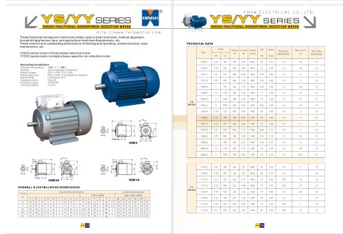 YS/YY series fractional horsepower induction motor