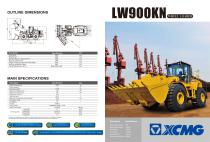 XCMG 9Ton wheel loader LW900KN construction