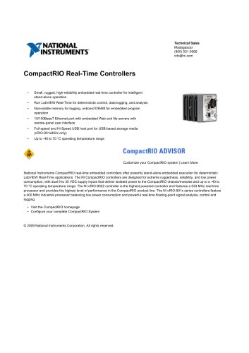 CompactRIO Real-Time Controllers