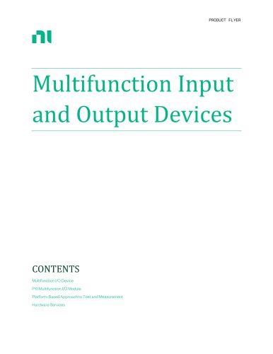 Multifunction Input and Output Devices