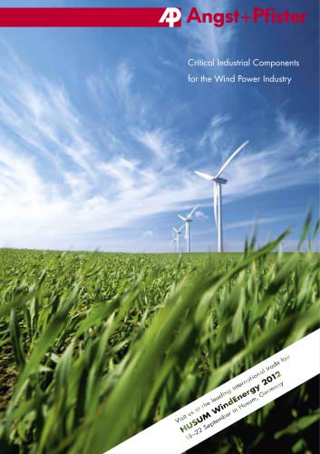 Critical Industrial Components for the Wind Power Industry