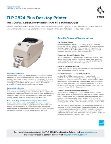 TLP 2824 Plus Desktop Printer