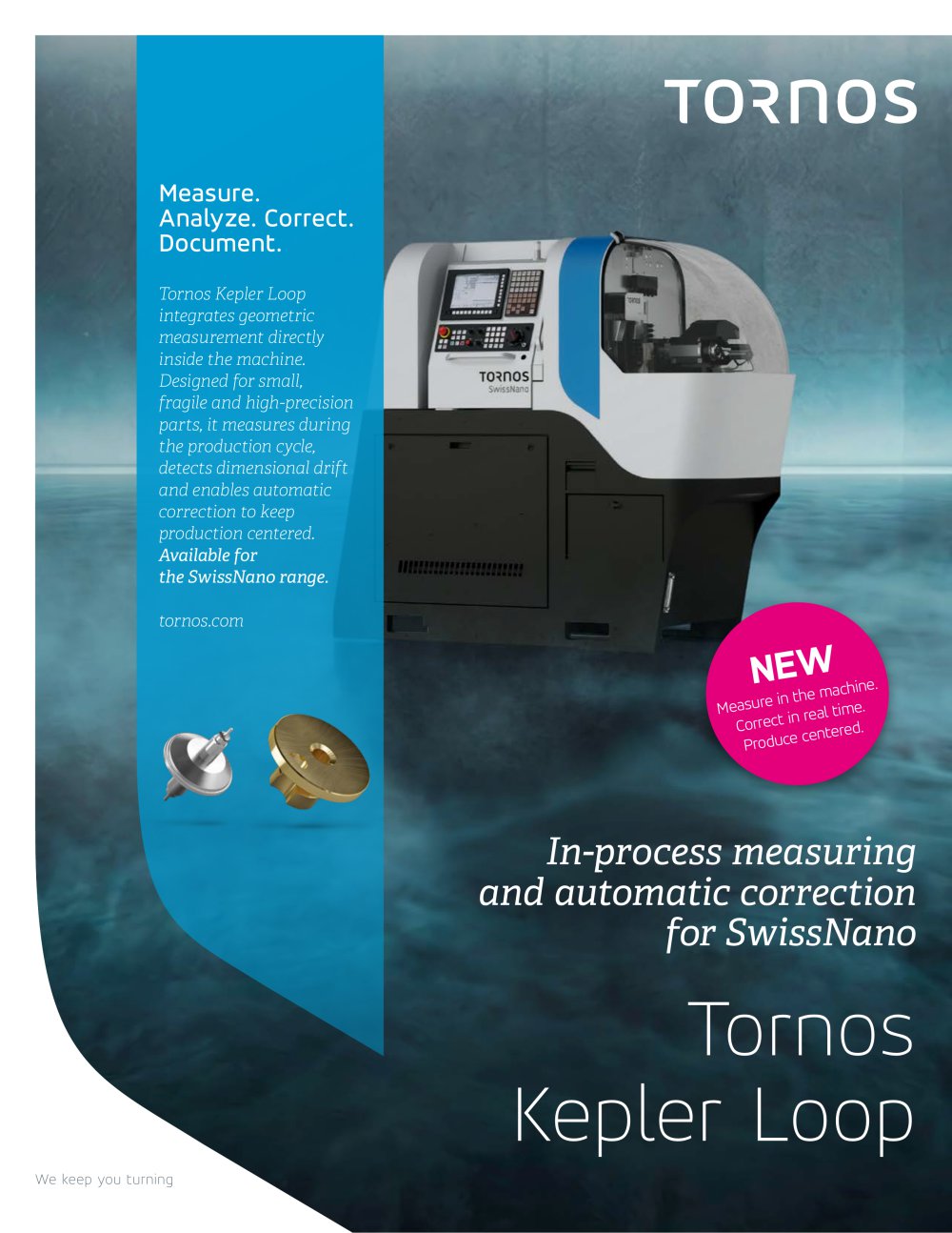 Tornos Kepler Loop - In-process measuring and automatic correction - TORNOS