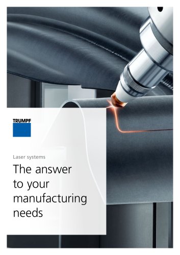The answer to your manufacturing needs
