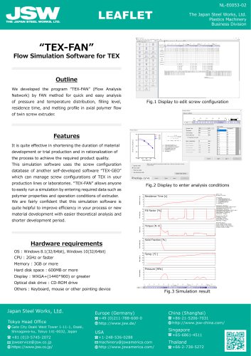 “TEX-FAN” Flow Simulation Software for TEX