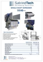 SINGLE SHAFT-SHREDDER-1K46 SERIES-SATRINDTECH SRL