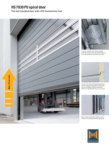 HS 7030 PU spiral door