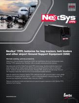 NexSys® TPPL batteries for bag tractors, belt loaders and other airport Ground Support Equipment (GSE)