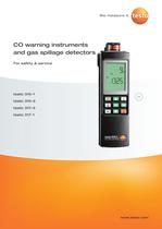 CO warning instruments and gas spillage detectors