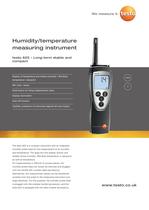 Humidity/temperature measuring instrument