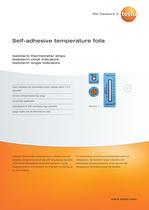 Self-adhesive temperature foils