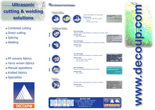 Ultrasonic cutting & welding solutions