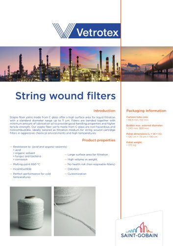 String wound filters