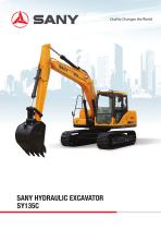 SANY SY135C 13.5TON SMALL EXCAVATOR