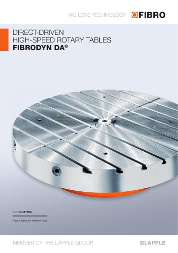 FIBRODYN DA  NC rotary tables with direct torque drive for combined milling & turning