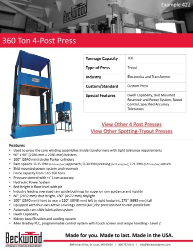 360 Ton 4 - Post Press