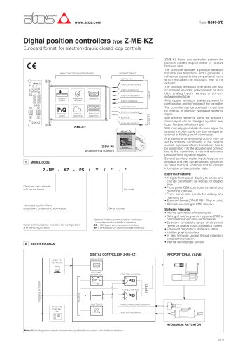 Axis motions controllers type Z-ME-KZ