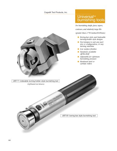 Universal Burnishing Tools Selection and Operation Guide