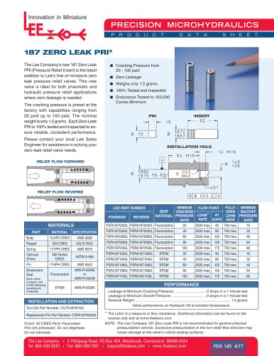 187 ZERO LEAK PRI