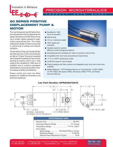 60 Series Positive Displacement P&M