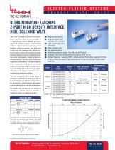 ULTRA-MINIATURE LATCHING 2-PORT HIGH DENSITY INTERFACE (HDI) SOLENOID VALVE