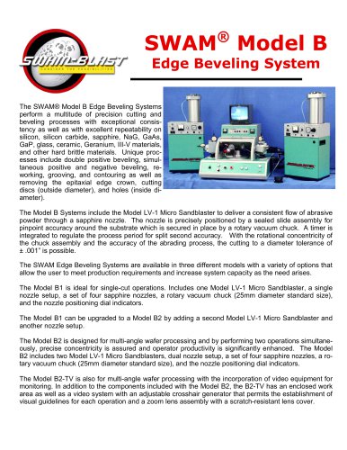 SWAM® Model B Edge Beveling System