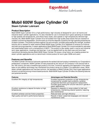 Steam Cylinder Lubricant