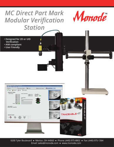 MC Direct Part Mark Modular Verification Station