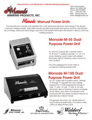 Monode M-45 Dual Purpose Power Unit