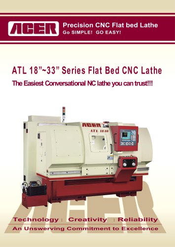 ATL 18?~33? Series Flat Bed CNC Lathe