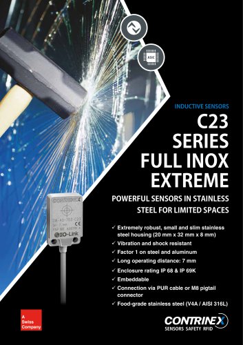 Inductive sensors - C23 Series Full Inox Extreme