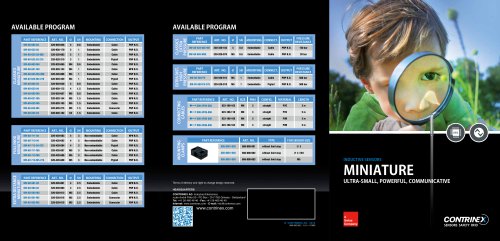 Inductive sensors - Miniature range