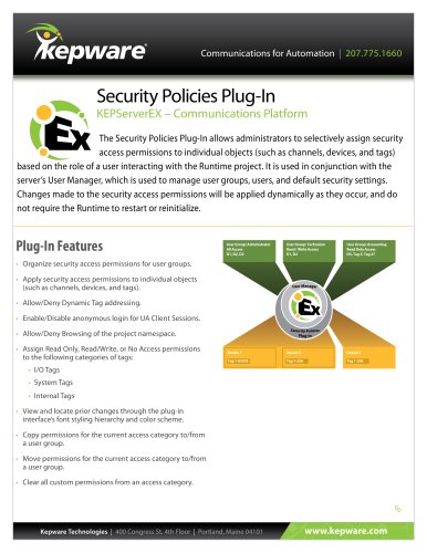 Security Policies Plug-In