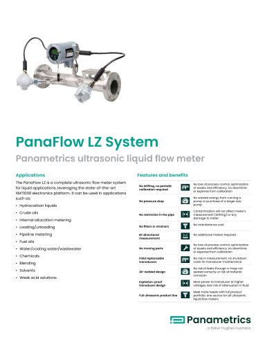 PanaFlow LZ System Datasheet