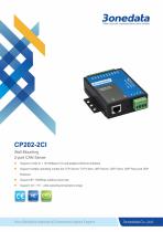 3onedata | CP202-2CI | 2-port CAN Bus to Ethernet converter